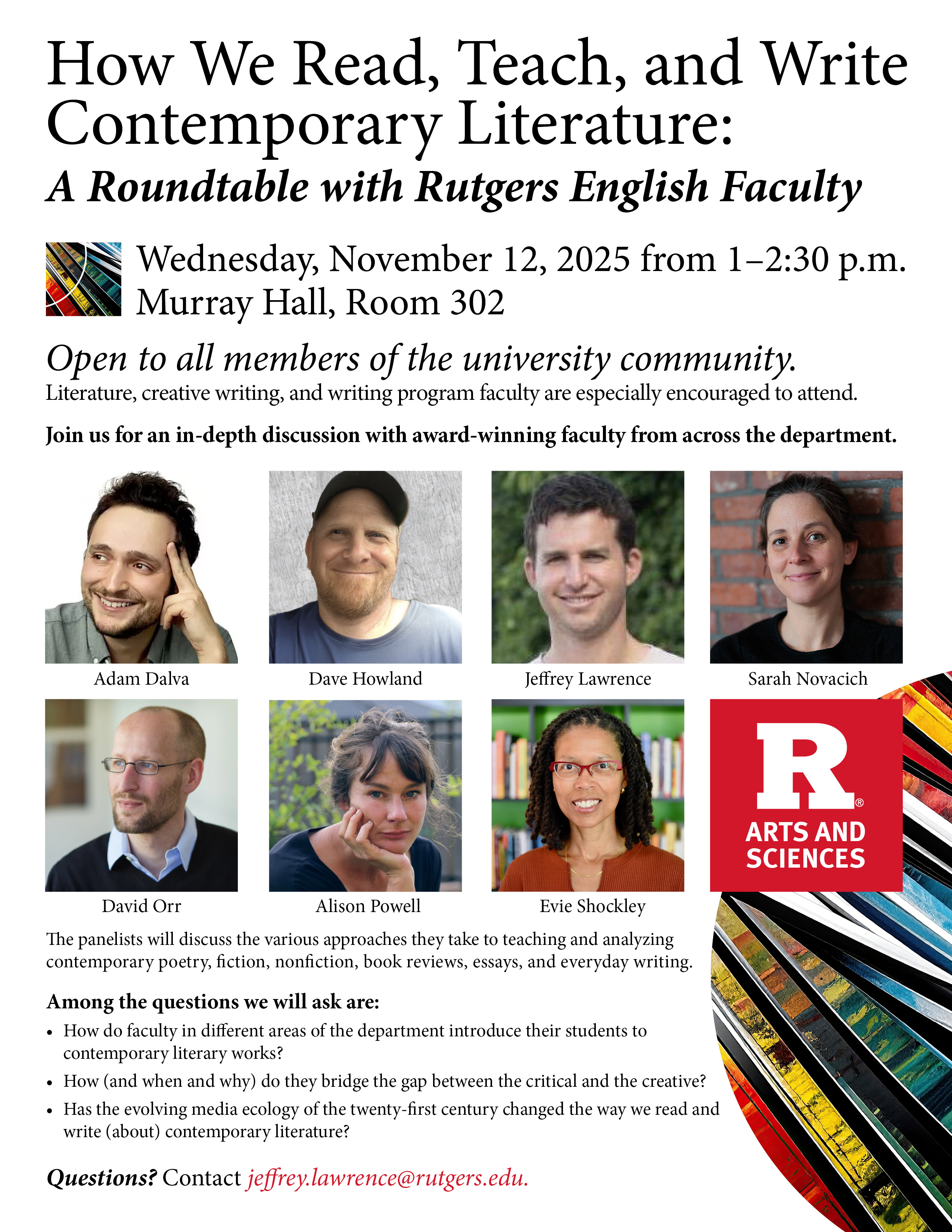 Image - How We Read, Teach, and Write Contemporary Literature: A Roundtable with Rutgers English Faculty