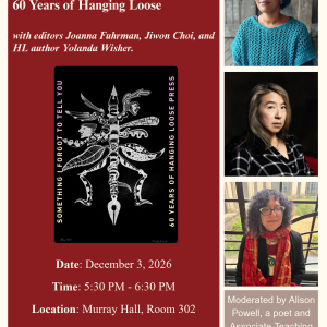 60 Years of Hanging Loose Press: A Panel and Reading 